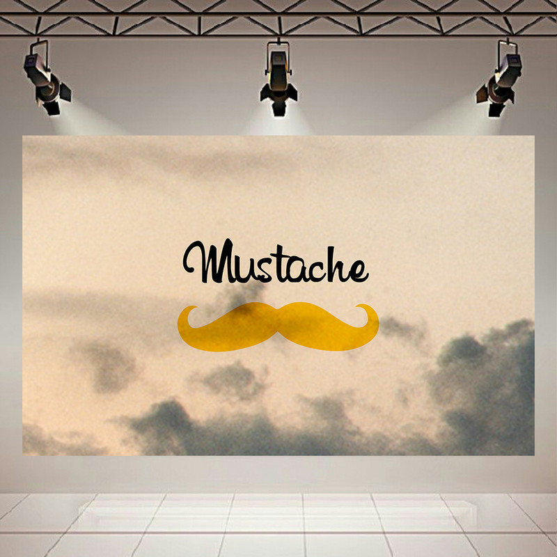 استیکر طرح آرایشگاه مردانه و سبیل مدل Mustache is Good کد AR1349