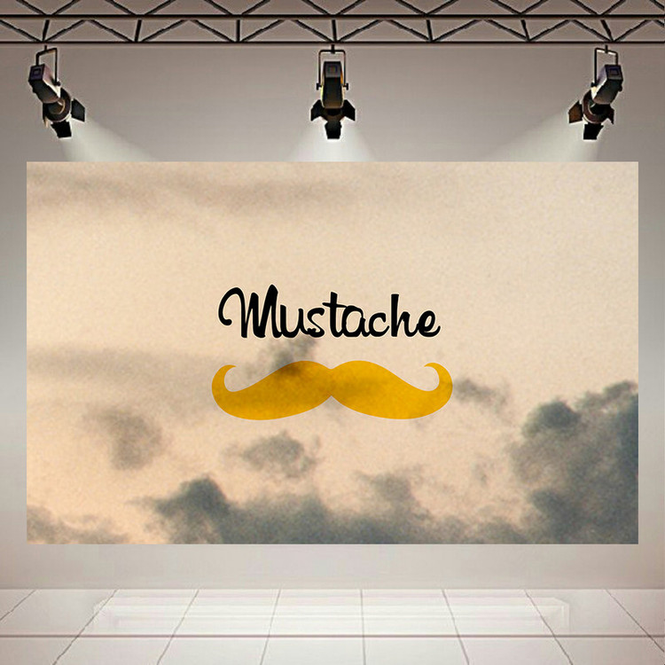 استیکر طرح آرایشگاه مردانه و سبیل مدل Mustache is Good کد AR1349