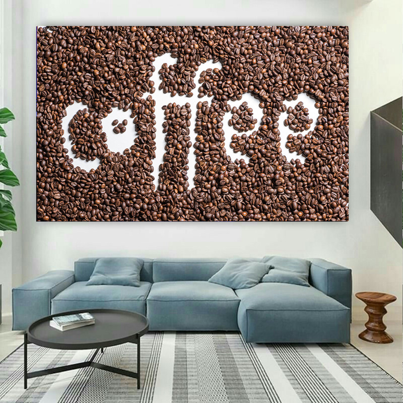 استیکر طرح دانه های قهوه مدل Coffe کد AR30949