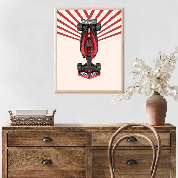 پوستر مدل ماشین مسابقه