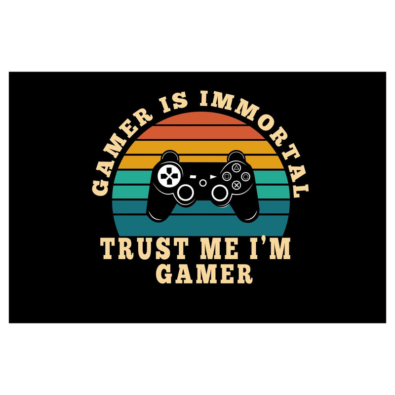 تابلو شاسی مدل گیم طرح Gamer Is Immortal