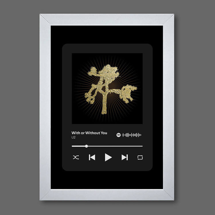 تابلو مدل موزیکال طرح With or Without You by U2