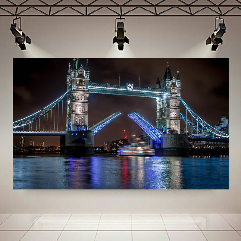 پوستر طرح نمای شهر لندن مدل Tower Bridge کد AR6470