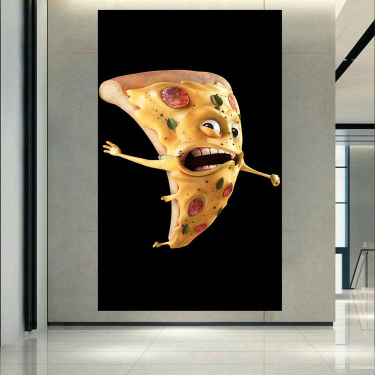 استیکر طرح پیتزا مدل Funny Pizza Slice کد AR1217