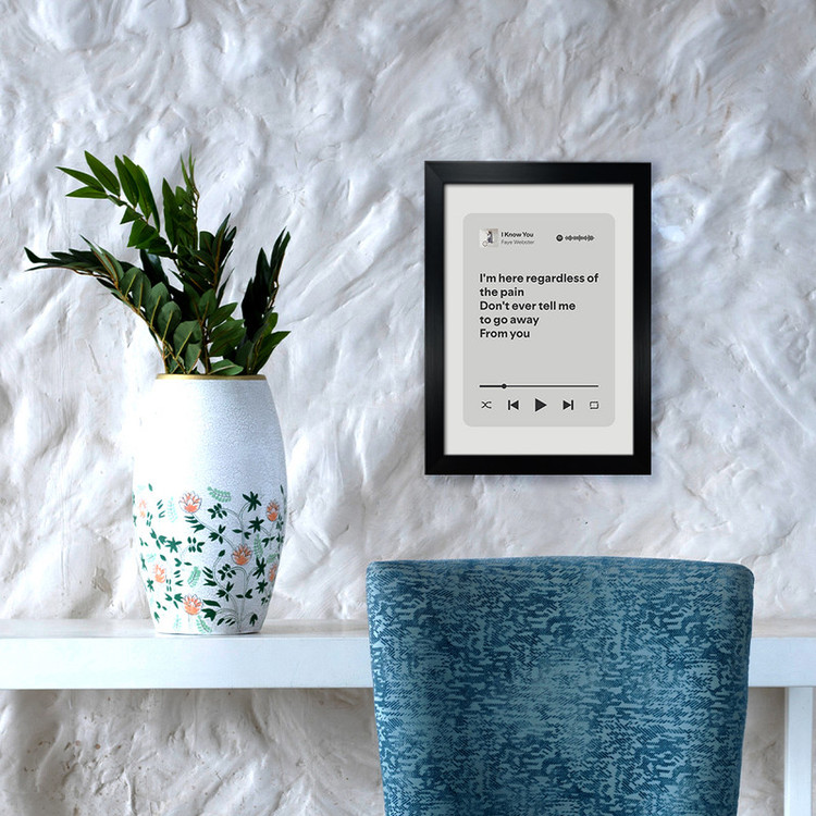 تابلوی مدل تابلوی موزیکال طرح I Know You by Faye Webster