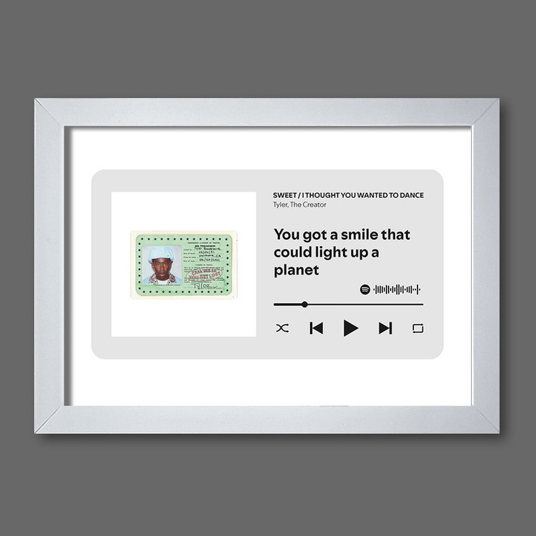 تابلوی مدل تابلوی موزیکال طرح SWEET / I THOUGHT YOU WANTED TO DANCE by Tyler, The Creator