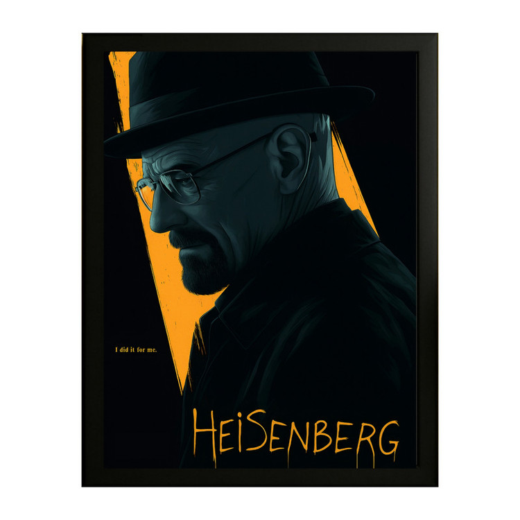 تابلو طرح هایزنبرگ breaking bad کد 02 فریم مشکی
