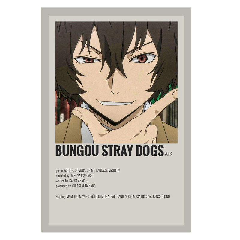 پوستر مدل دازای dazai طرح انیمه سگ های ولگرد بانگو bungo stray dogs کد 403