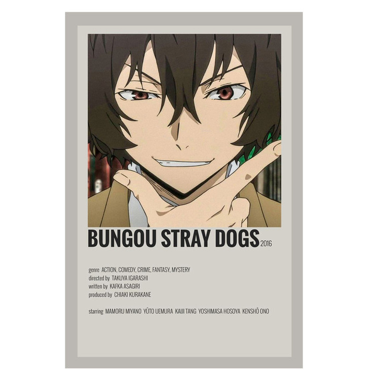 پوستر مدل دازای dazai طرح انیمه سگ های ولگرد بانگو bungo stray dogs کد 403