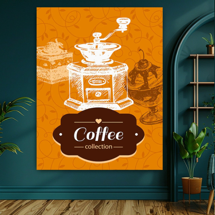 پوستر طرح قهوه مدل Coffee collection کد FP105149