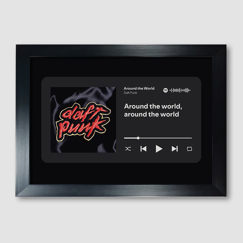 تابلوی مدل تابلوی موزیکال طرح Around the World by  Daft Punk