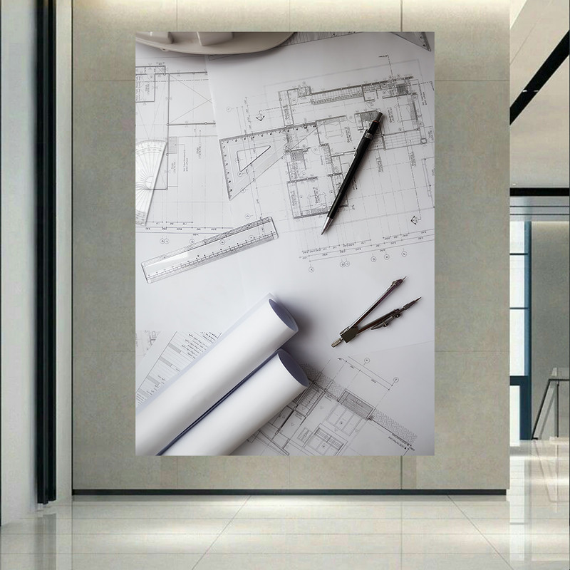 پوستر طرح معماری مدل مهندسی ساختمان (1) کد PD20130