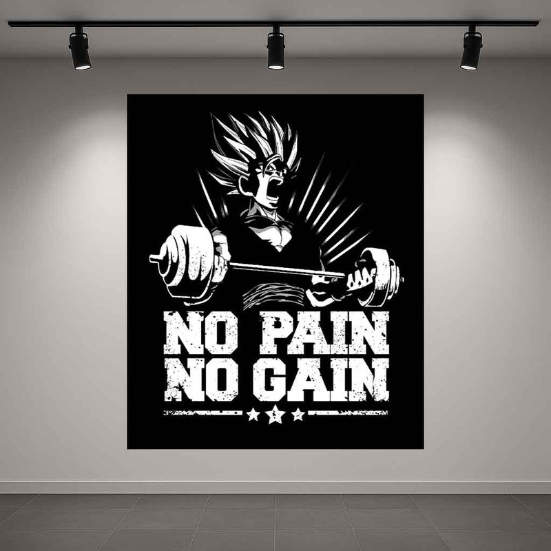 استیکر طرح  انگیزشی مدل no pain no gain کد AR3063318