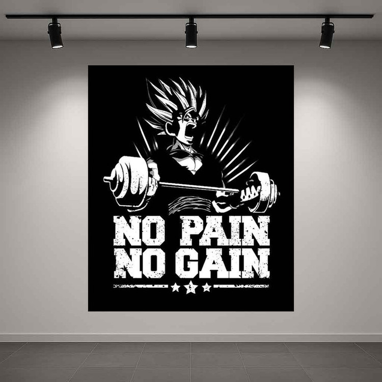 استیکر طرح انگیزشی مدل no pain no gain کد AR3063318