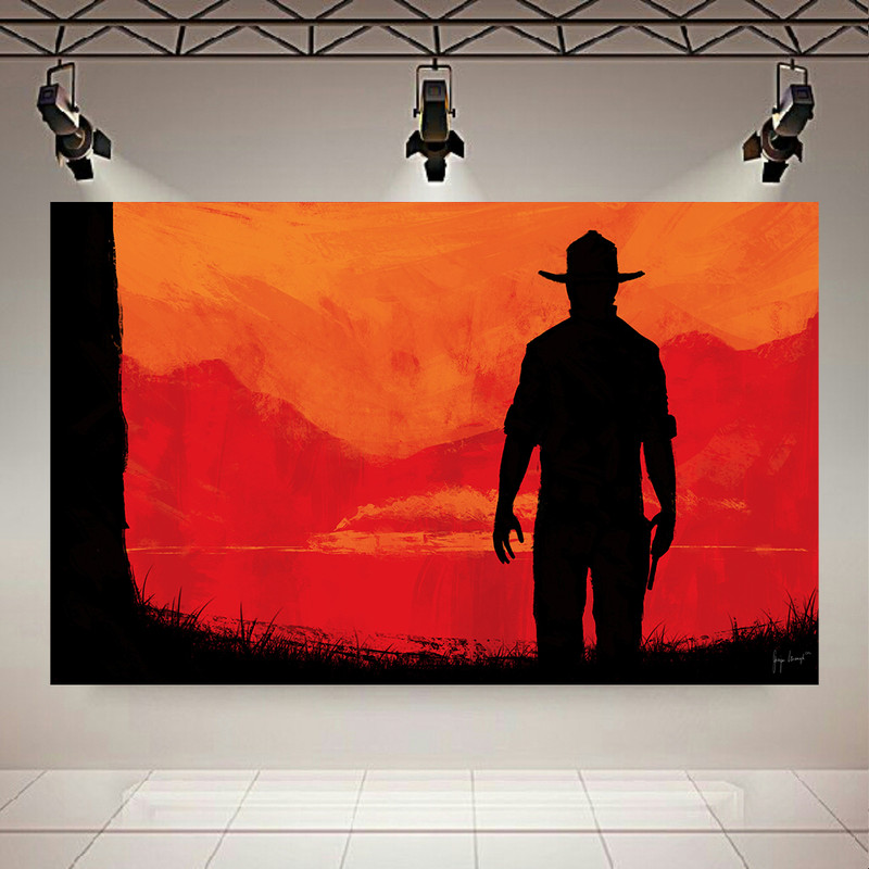 پوستر طرح تنهایی مدل red dead redemption کد AR304676