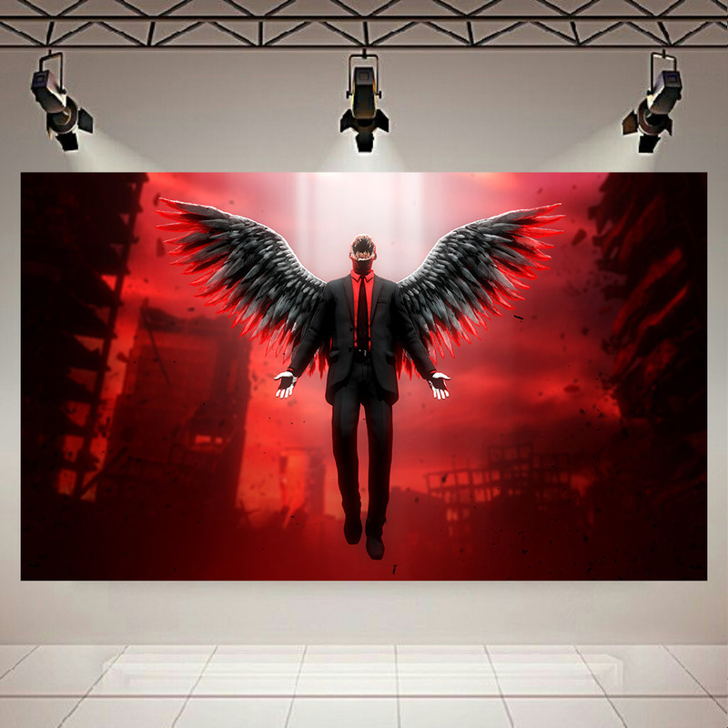 استیکر طرح انیمه مدل Hell Angel کد AR1350