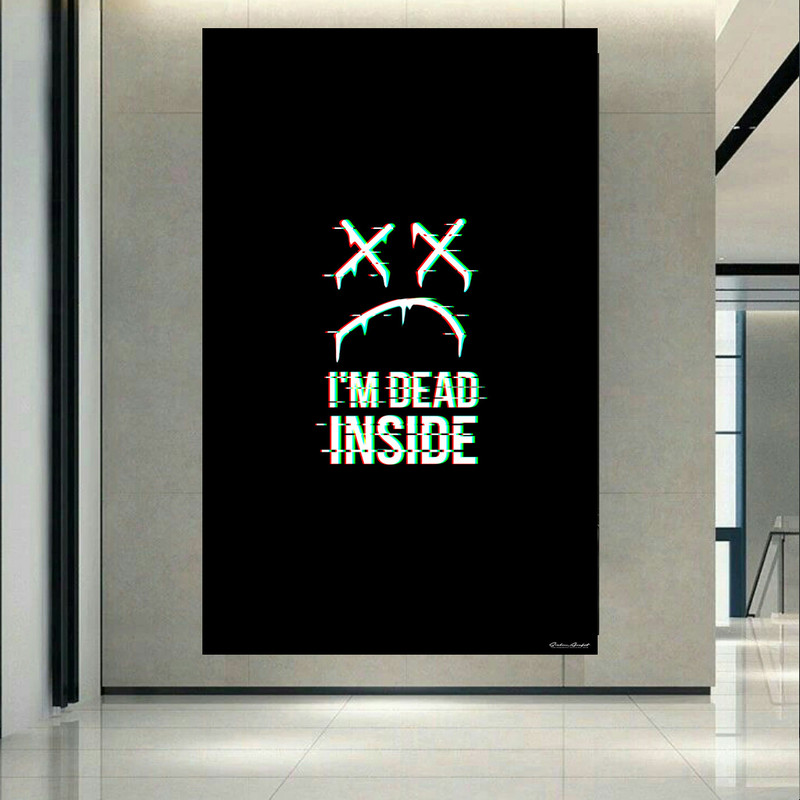 استیکر طرح غمگین مدل Im Dead Inside کد PD22994