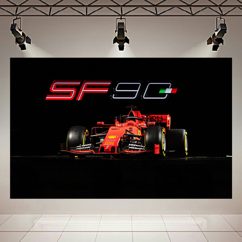 استیکر طرح ماشین فرمول یک مدل Ferrari SF90 F1 Cars کد AR1271