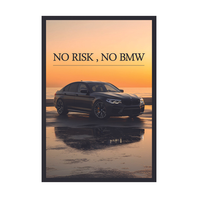 تابلو طرح BMW کد 07 فریم مشکی