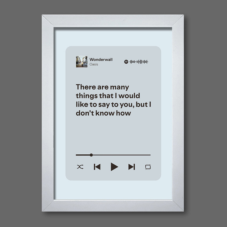 تابلو مدل موزیکال طرح Wonderwall by Oasis