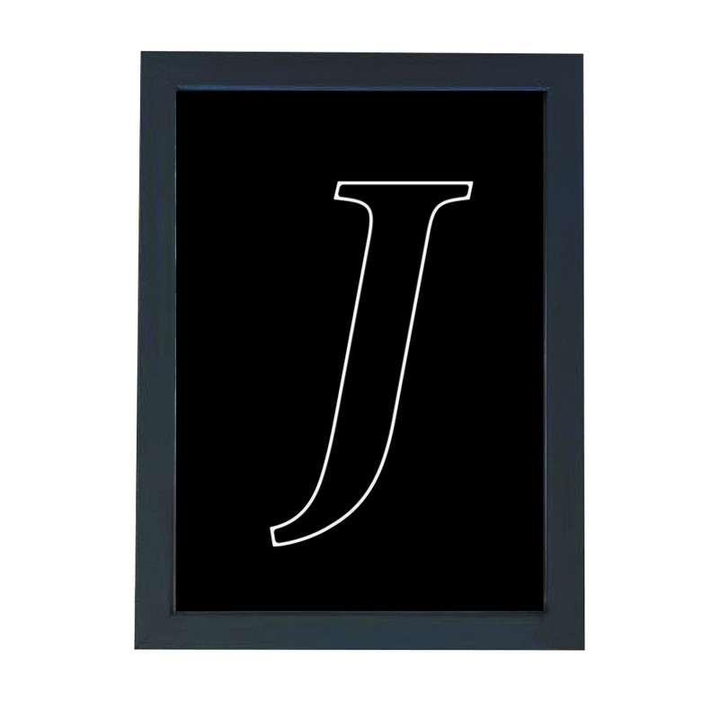 تابلو گالری چهره پرداز رخ مدل حرف J طرح عاشقانه دکوری کد Alphabet_10014