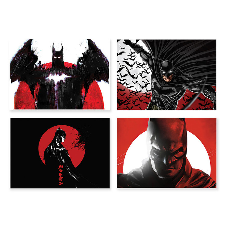 پوستر طرح بتمن کد A-2197- Batman مجموعه 4 عددی