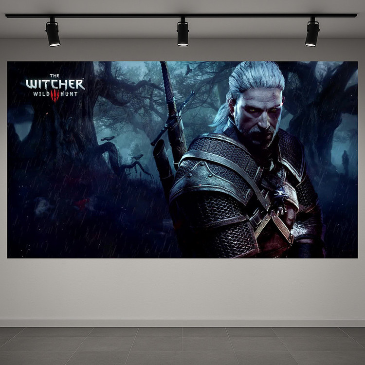 پوستر طرح بازی کامپیوتری مدل witcher کد AR3058844