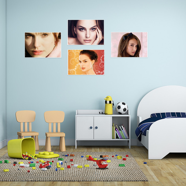 پوستر طرح ناتالی پورتمن کد A-2158-Natalie Portman مجموعه 4 عددی