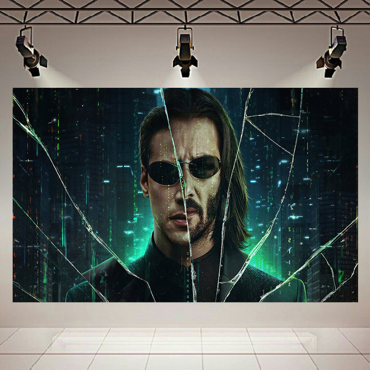 پوستر طرح ماتریکس مدل Matrix4 کد AR4380
