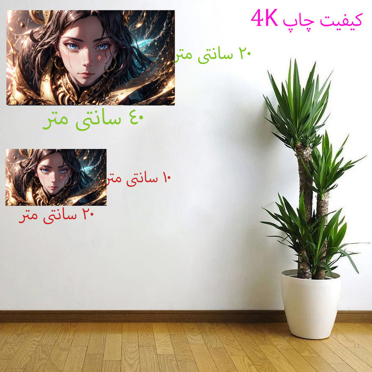 برچسب دیواری مدل دخترانه 4k کد 425