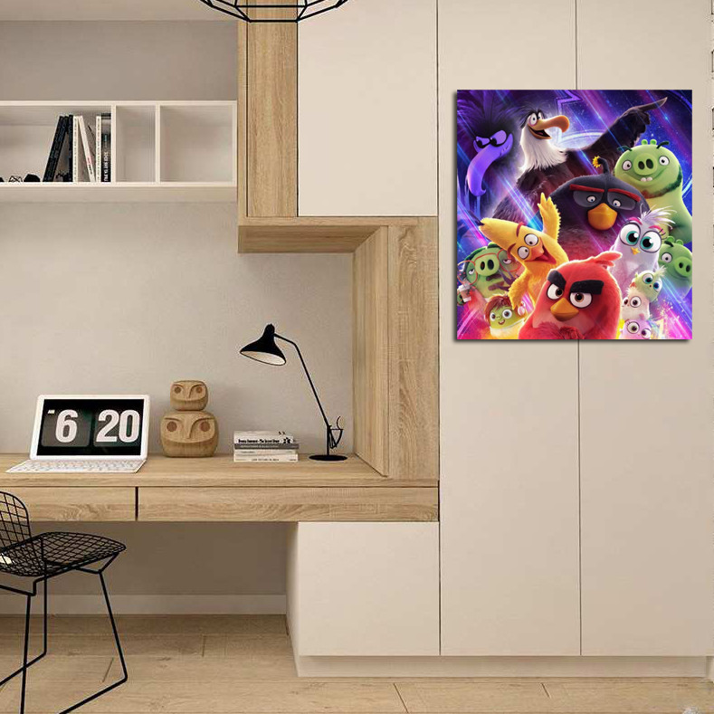 تابلو شاسی کودک مدل Angry Birds کد 34