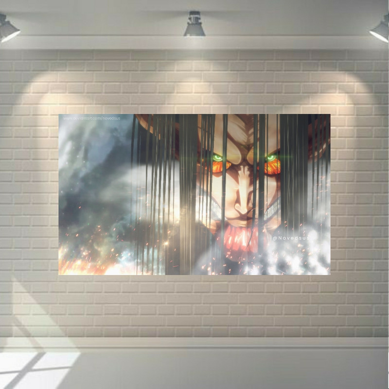 پوستر دیواری طرح انیمه اتک آن تایتان - Attack on Titan مدل SDP2512