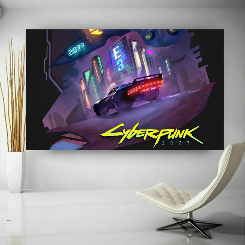 پوستر دیواری طرح گیم Cayber punk مدل SDP4048
