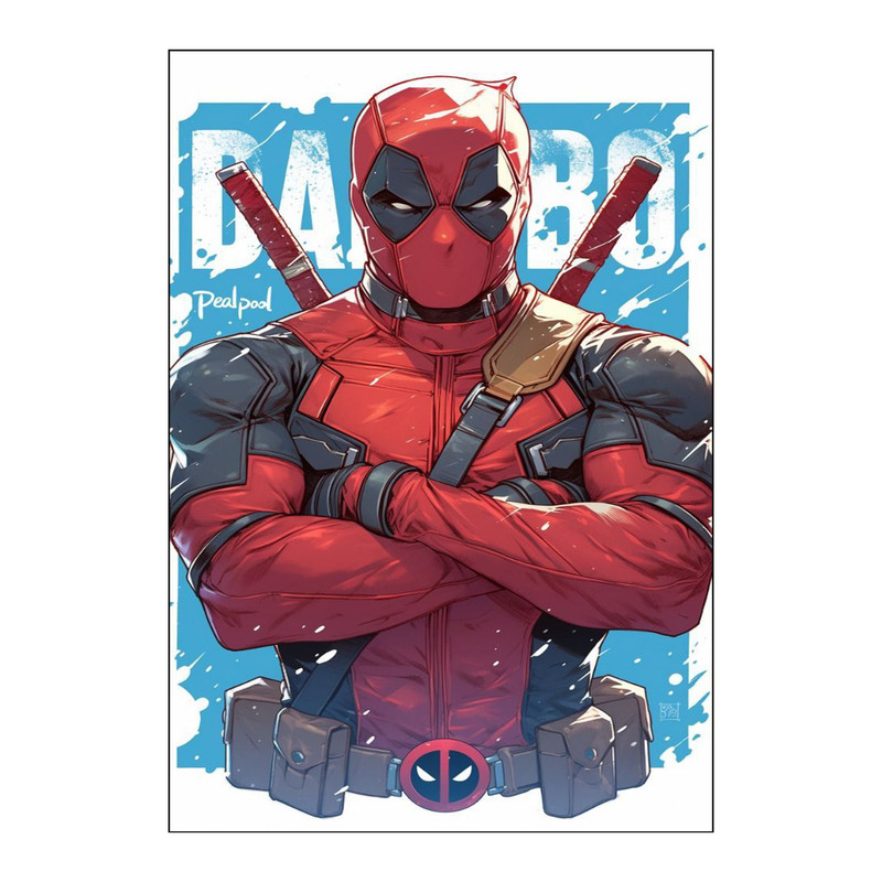 پوستر مدل deadpool طرح انیمه