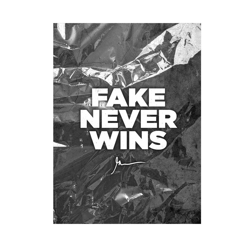 تابلو شاسی مدل Fake Never Wins کد TS90