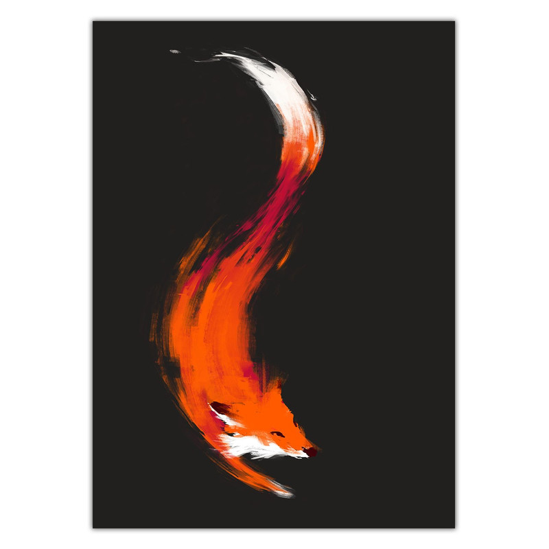 تابلوی ونسونی طرح Shrewd Fox سایز 30x40