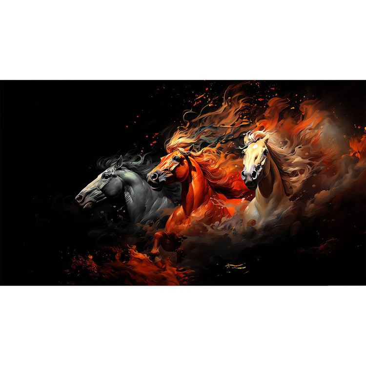 پوستر مدل نقاشی طرح اسب کد BA1418