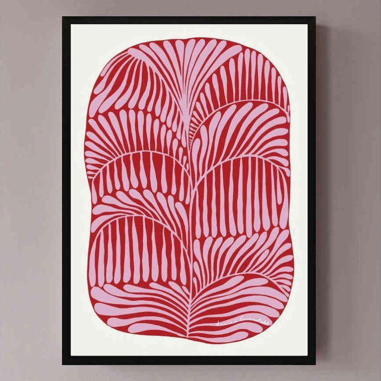 تابلو مدل Pink plant print کد 248901486
