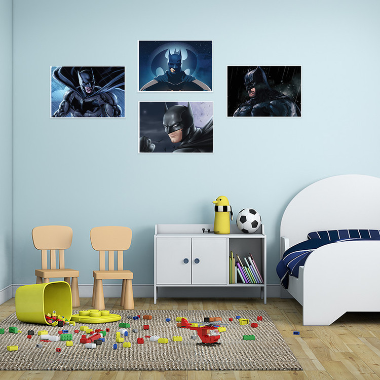 پوستر طرح بتمن کد A-2202- Batman مجموعه 4 عددی