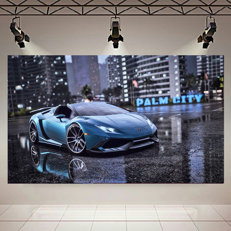 تابلو شاسی طرح گیم مدل Need For Speed Heat Lamborghini Ultra کد AR1229