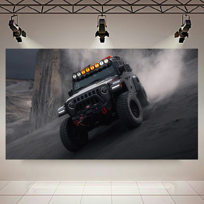 پوستر طرح ماشین مدل Jeep Wrangler کد AR13570