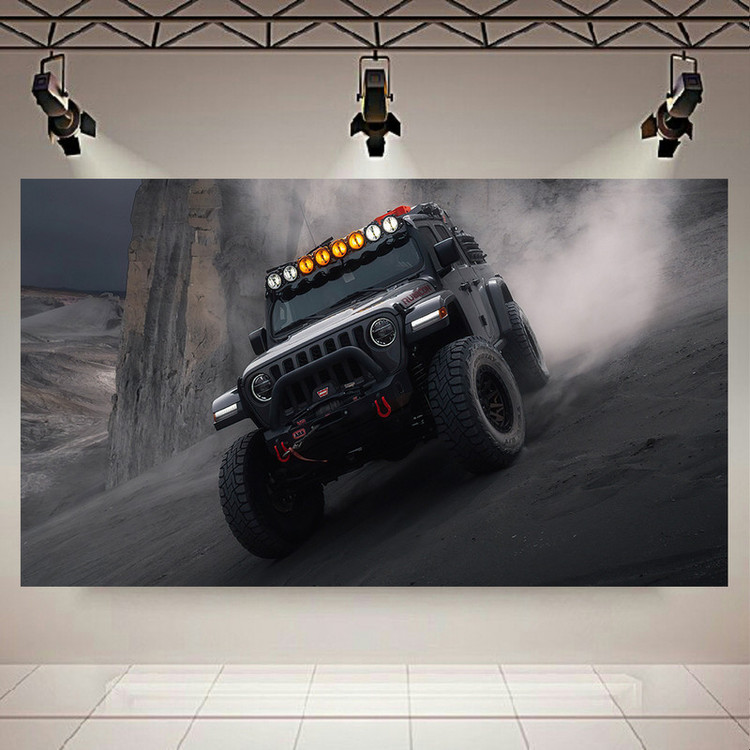 پوستر طرح ماشین مدل Jeep Wrangler کد AR13570